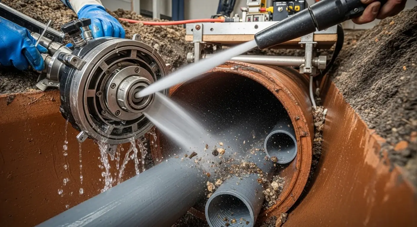 Hydro Jetting sewer cleaning Phoenix AZ — TrenchlessPHX