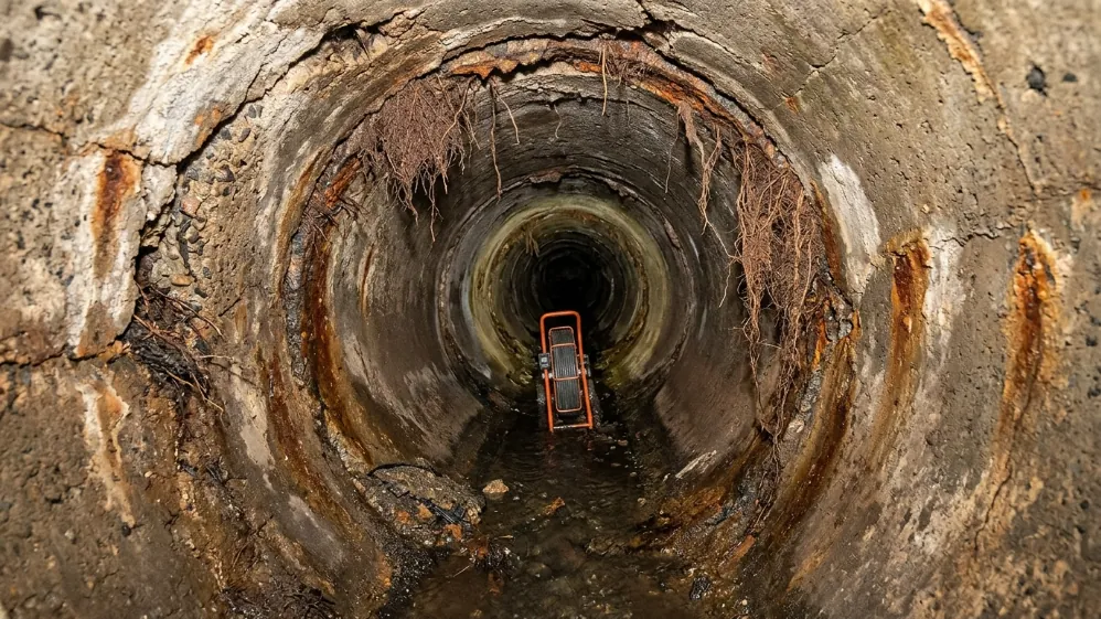 cipp pipe lining - before work done